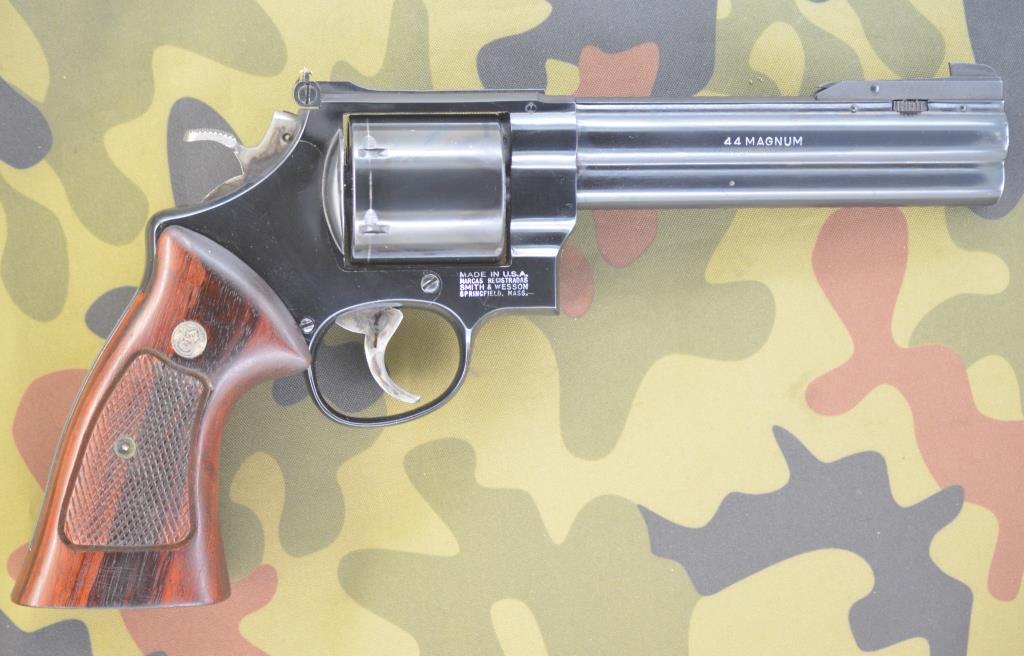 Dirty-Harry-Revolver Matchwaffe Sportrevolver Smith & Wesson 29-5 Kal. .44 Magnum, 6 Zoll, Bj. 1990 – Bild 6