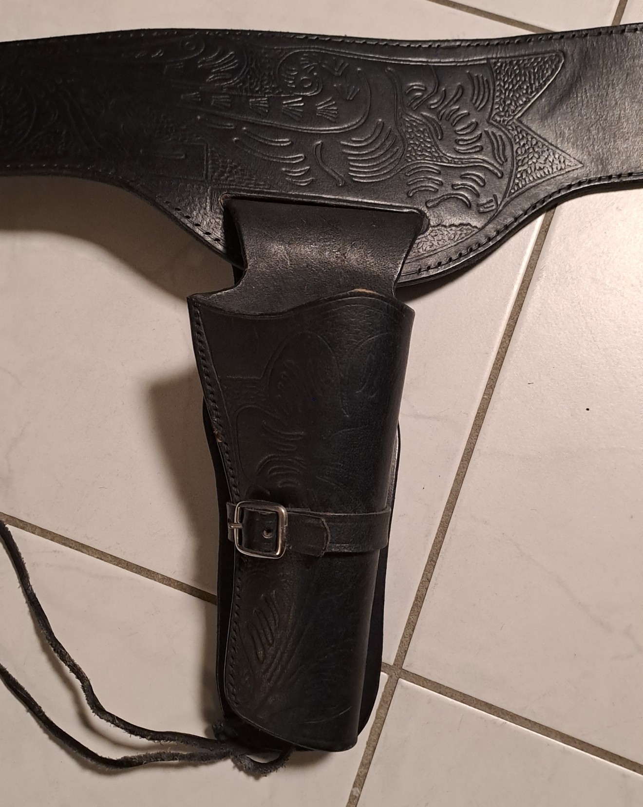 Westernholster Gürtelholster Schwarz – Bild 3
