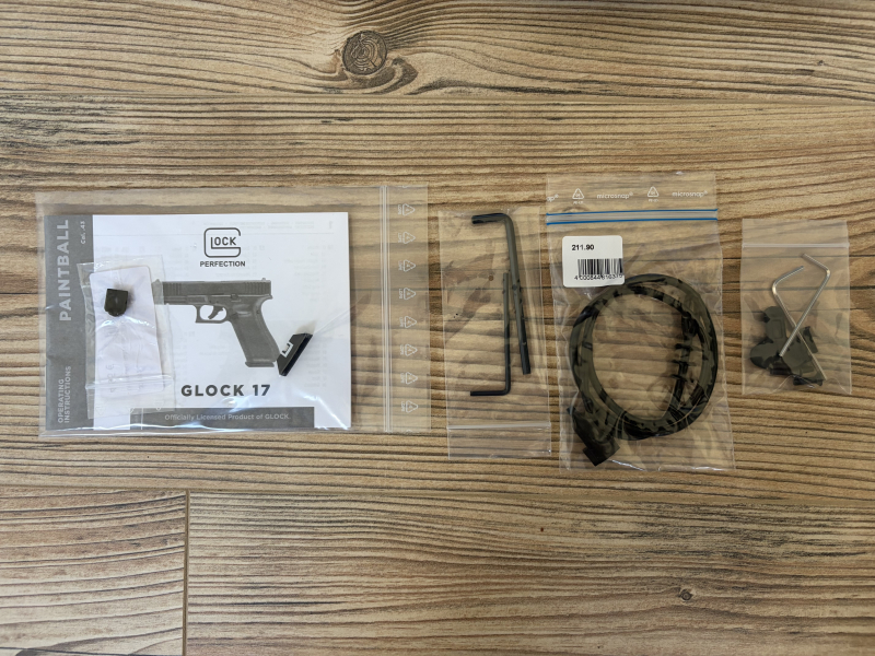 T4E GLOCK 17 Gen5 RAM-Waffe Cal. .43 – Schwarz mit Zubehör – Bild 5