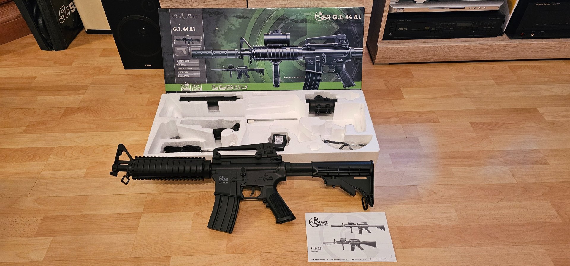 Combat Zone G.I. 44 A1 AEG 6mm Airsoft <0,5J Komplettset + Zubehör OVP – Bild 6