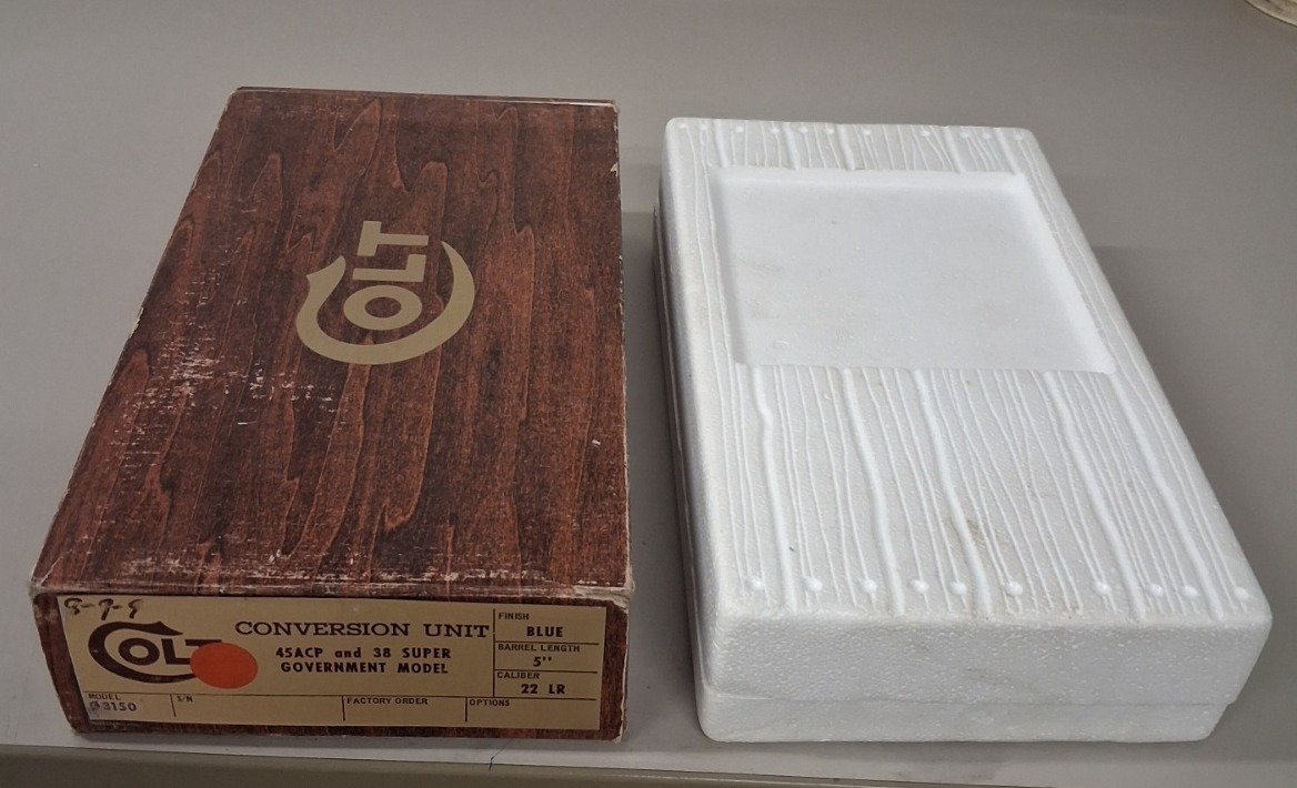 Original Colt Model 3150 Conversion Unit Waffenkarton / Box mit OVP-Etikett & Zubehör – снимка 1