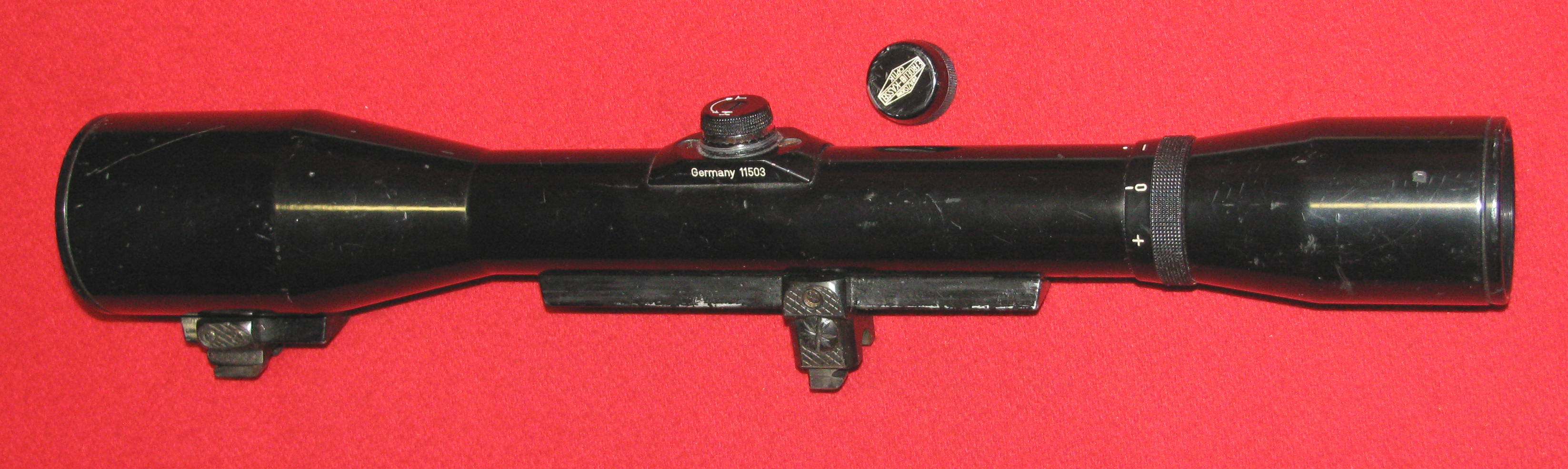 ZF / Zielfernrohr, ein älteres SCHMIDT & BENDER 6 x 42 mit dem Absehen 1 – Bild 1