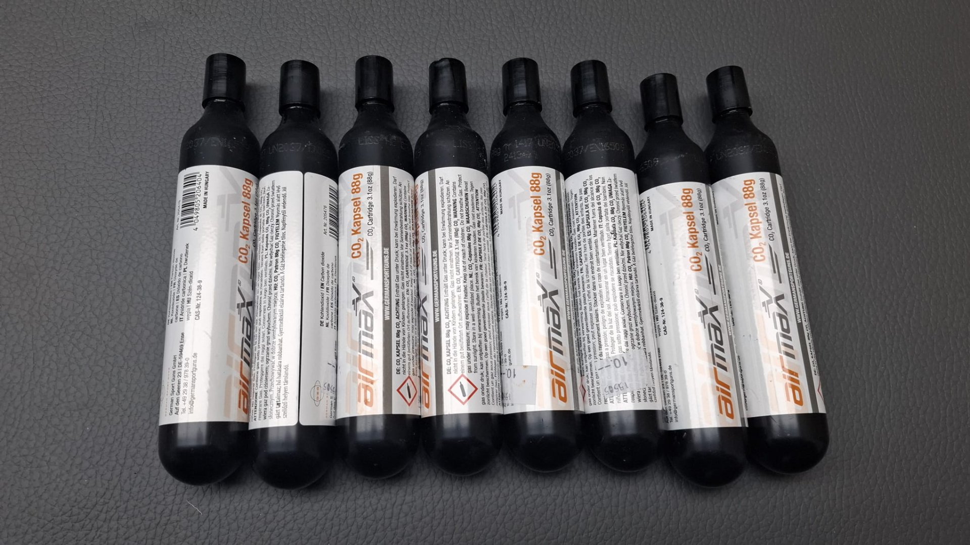 CO2 Patronen 88g CO-2 Gas AirMax 9 Stück – Bild 1