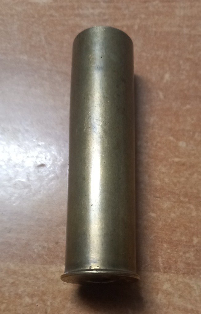 Alte Schrotpatrone S.Paulo Kaliber 24 Messing – Bild 1