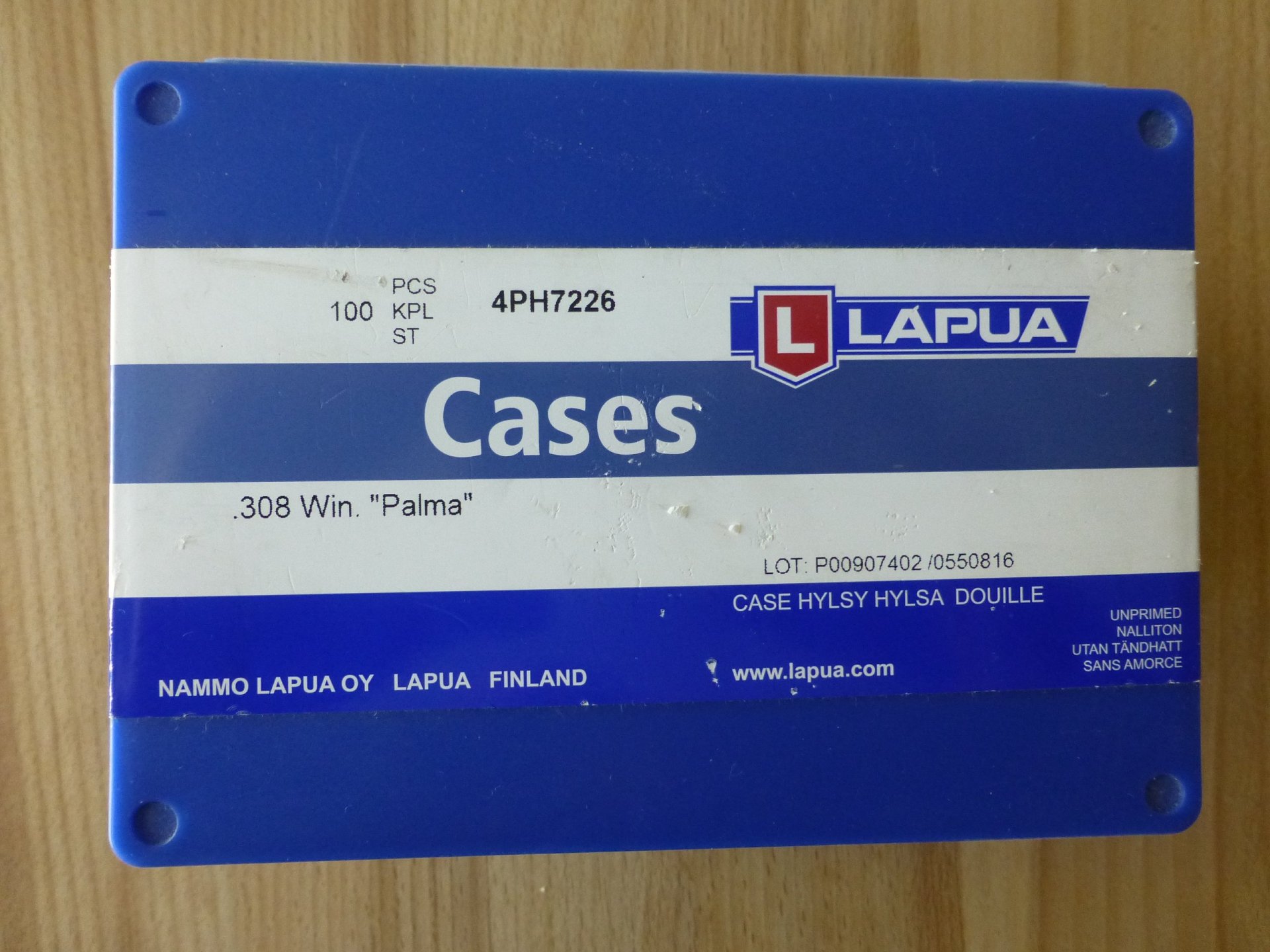 Lapua :308 Win. Palma Hülsen – afbeelding 1