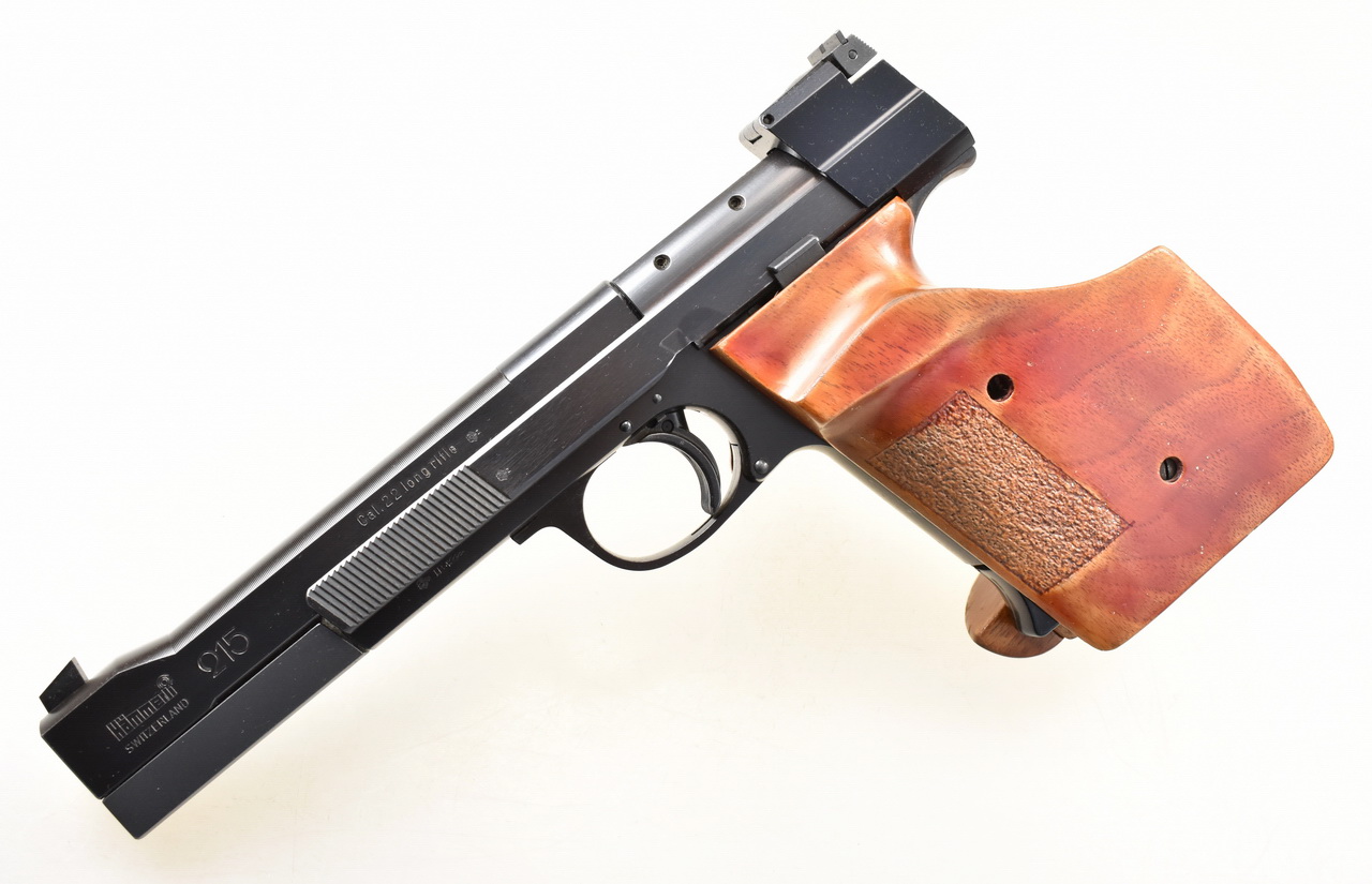 HÄMMERLI KK - Pistole Modell 215 im Kaliber .22 LR mit Reservemagazin – Bild 1