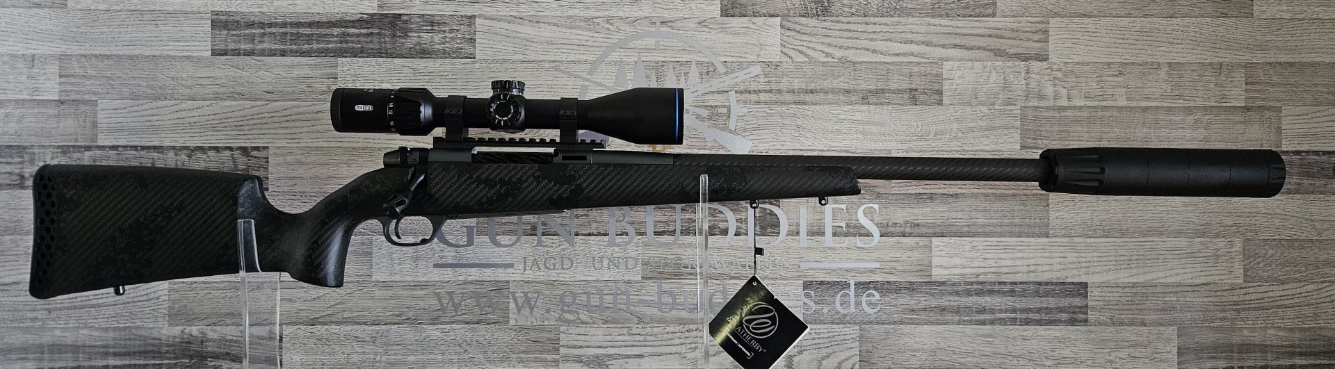 Neuware vom Fachhandel - Weatherby Mark V Live Wild Carbon Bastion 6,5Creedmoor - Komplettset – Bild 1