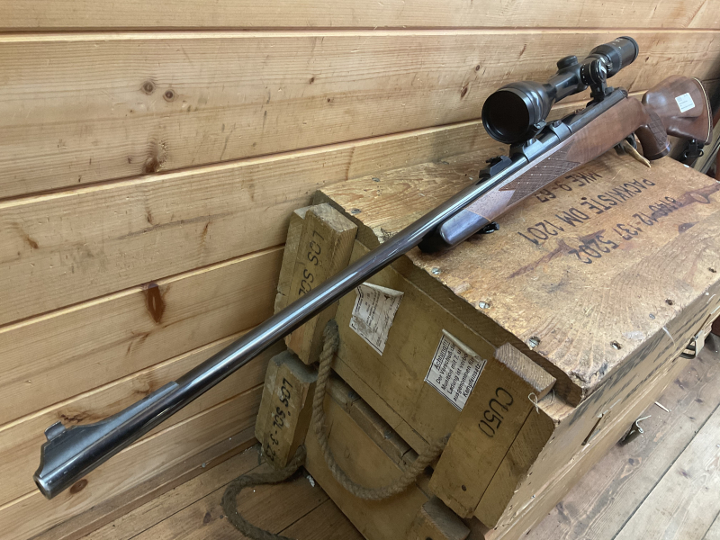 Großwildbüchse Repetierer Weatherby Mark V, Kal..375 H&H, Top Zustand! mit Meopta Leuchtpunkt! – Bild 3