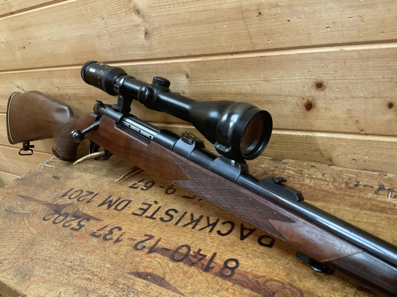 Großwildbüchse Repetierer Weatherby Mark V, Kal..375 H&H, Top Zustand! mit Meopta Leuchtpunkt! – Bild 5