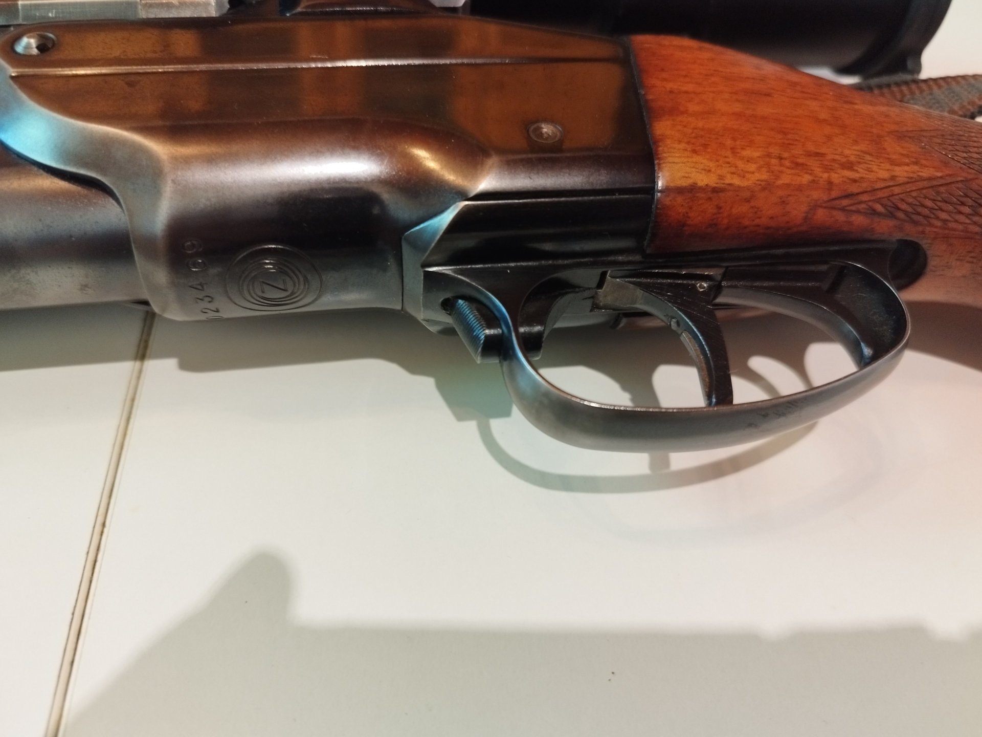 Brno ZH 124 Bockbüchsflinte Kal. 7x57R & 16/70 mit Minox Allrounder 3-15x56 und Riemen – Bild 3