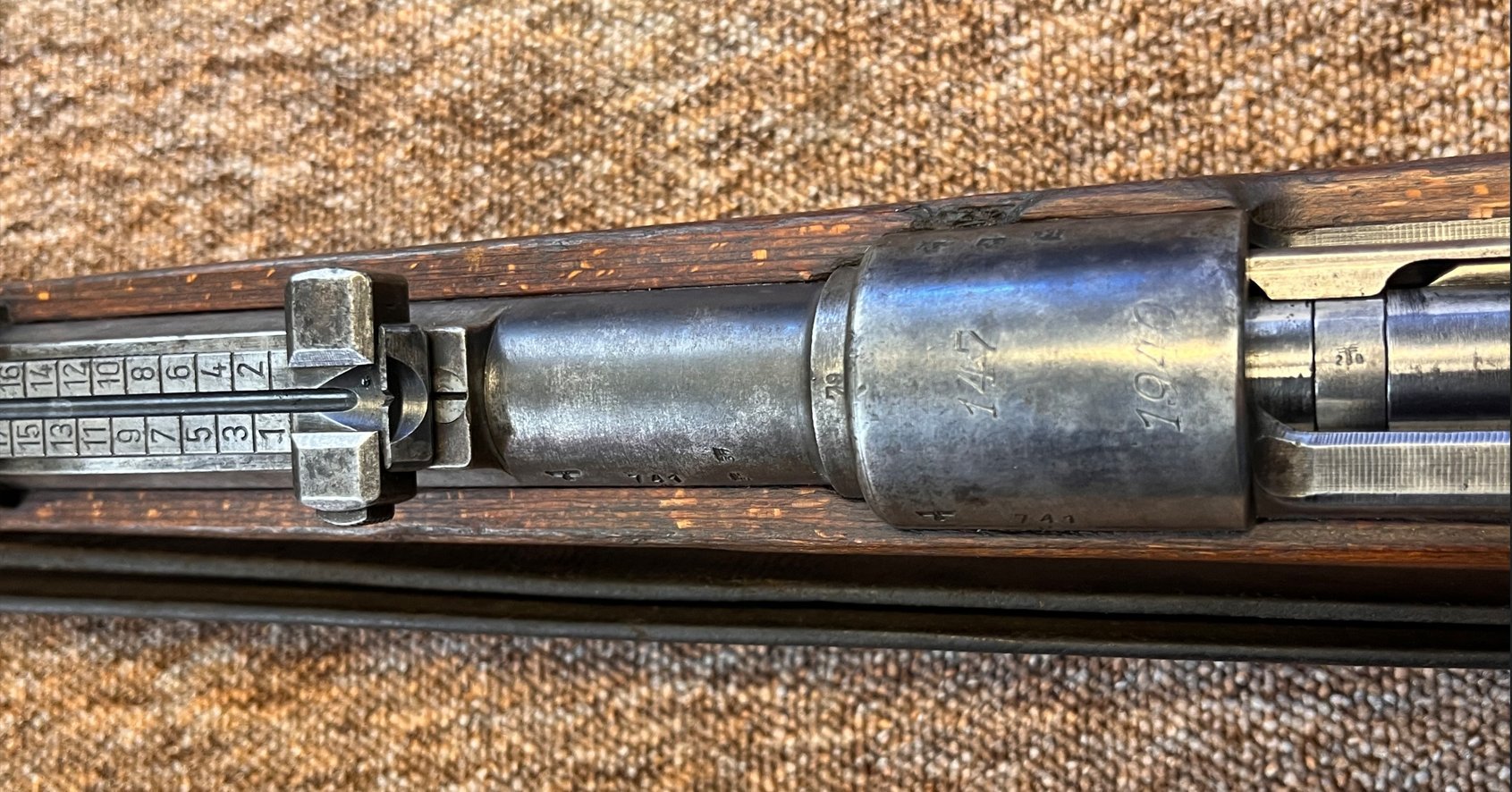 gebrauchte Repetierbüchse K98, Hersteller 147 Baujahr 1940 – Bild 2