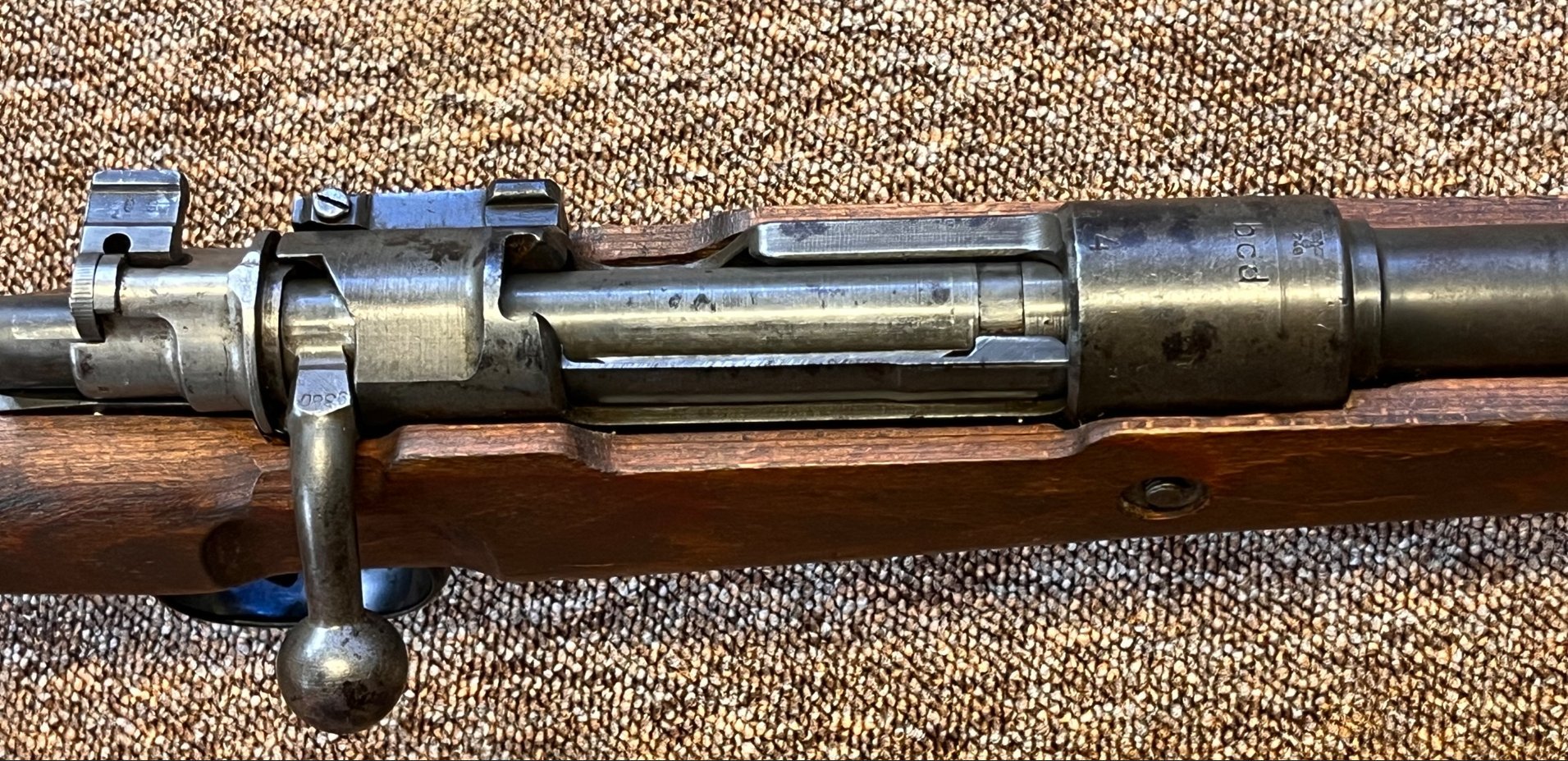 gebrauchte Repetierbüchse K98, Hersteller bdc 4, Baujahr 1944, WaA749 – Bild 3