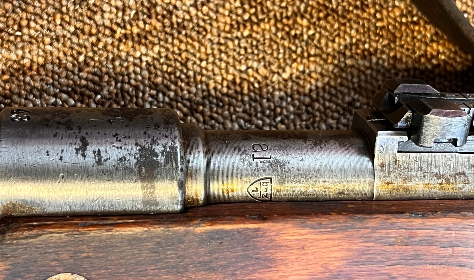 gebrauchte Repetierbüchse K98, Hersteller bnz, Baujahr 1943 – Bild 3