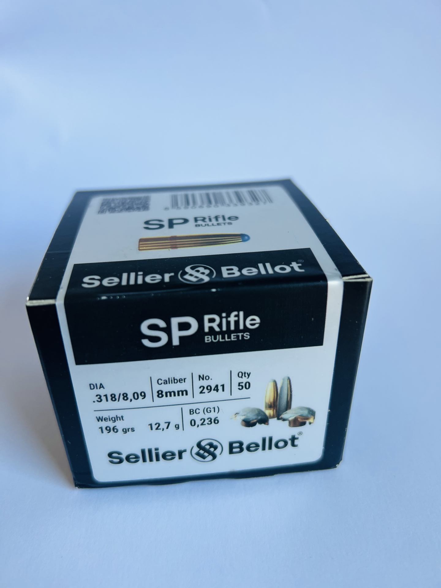 Sellier & Bellot Geschosse .318 196grs 12,7g Teilmantel Rundkopf 8x57R360 8x72R 8x57IR 8x60 2941 – Bild 1