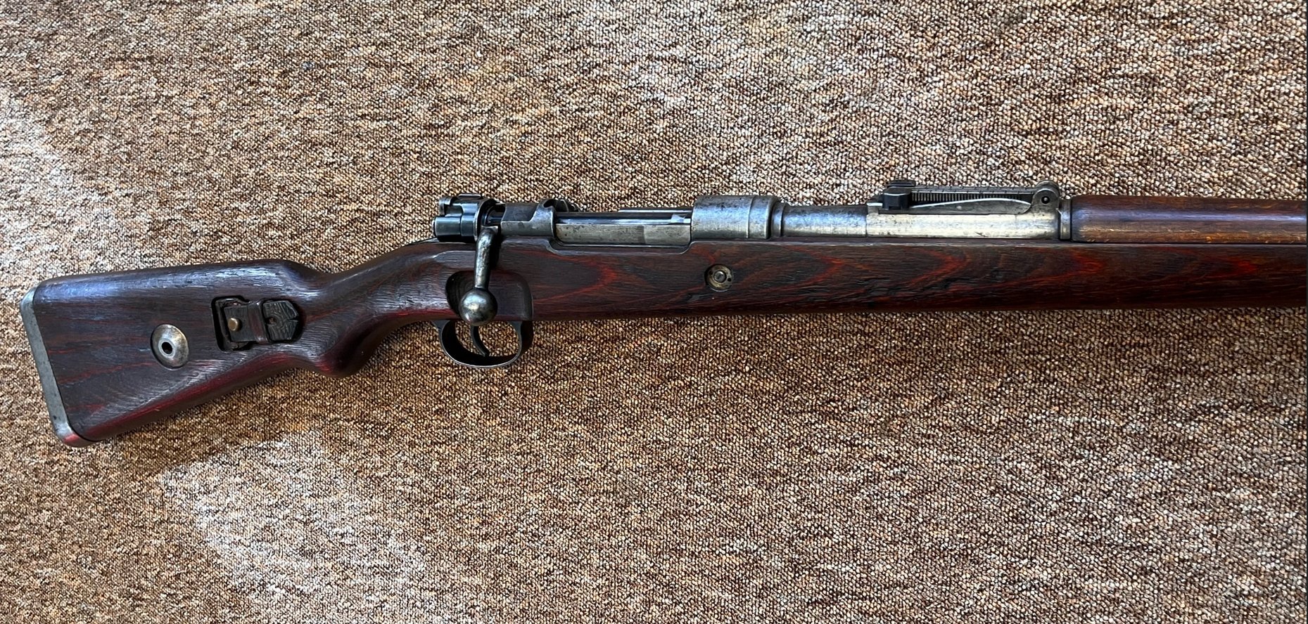 gebrauchte Repetierbüchse K 98, Hersteller dou. 42, nummerngleich ohne Neubeschuß. Top – Bild 4