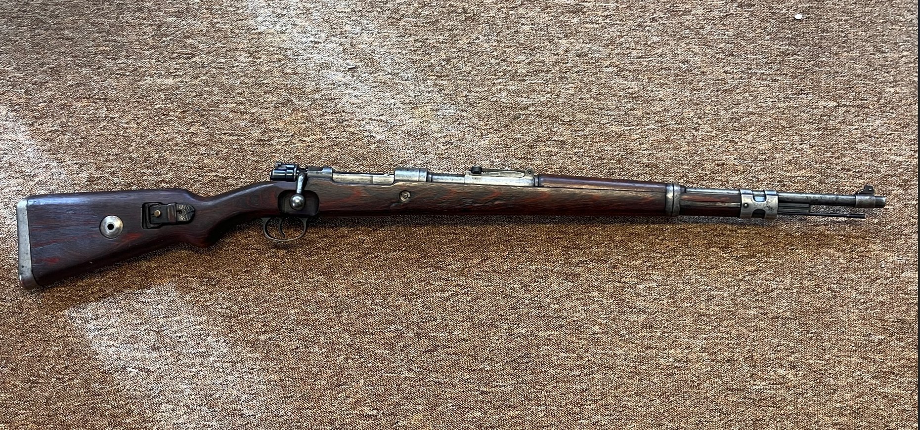 gebrauchte Repetierbüchse K 98, Hersteller dou. 42, nummerngleich ohne Neubeschuß. Top – Bild 5