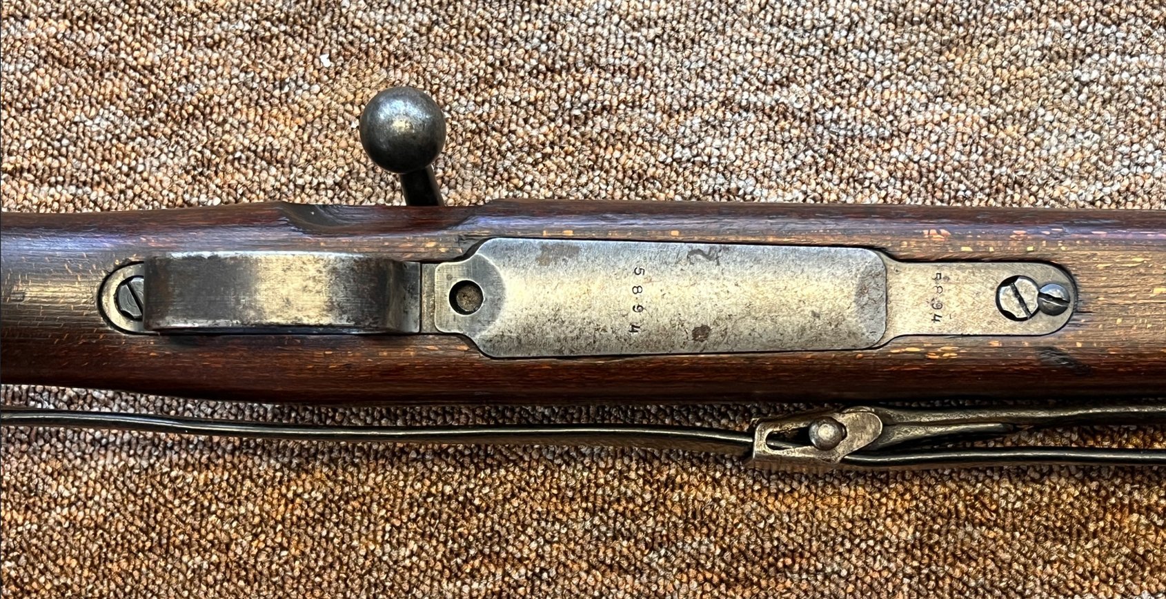 gebrauchte Repetierbüchse K 98, Hersteller dou. 42, nummerngleich ohne Neubeschuß. Top – Bild 6