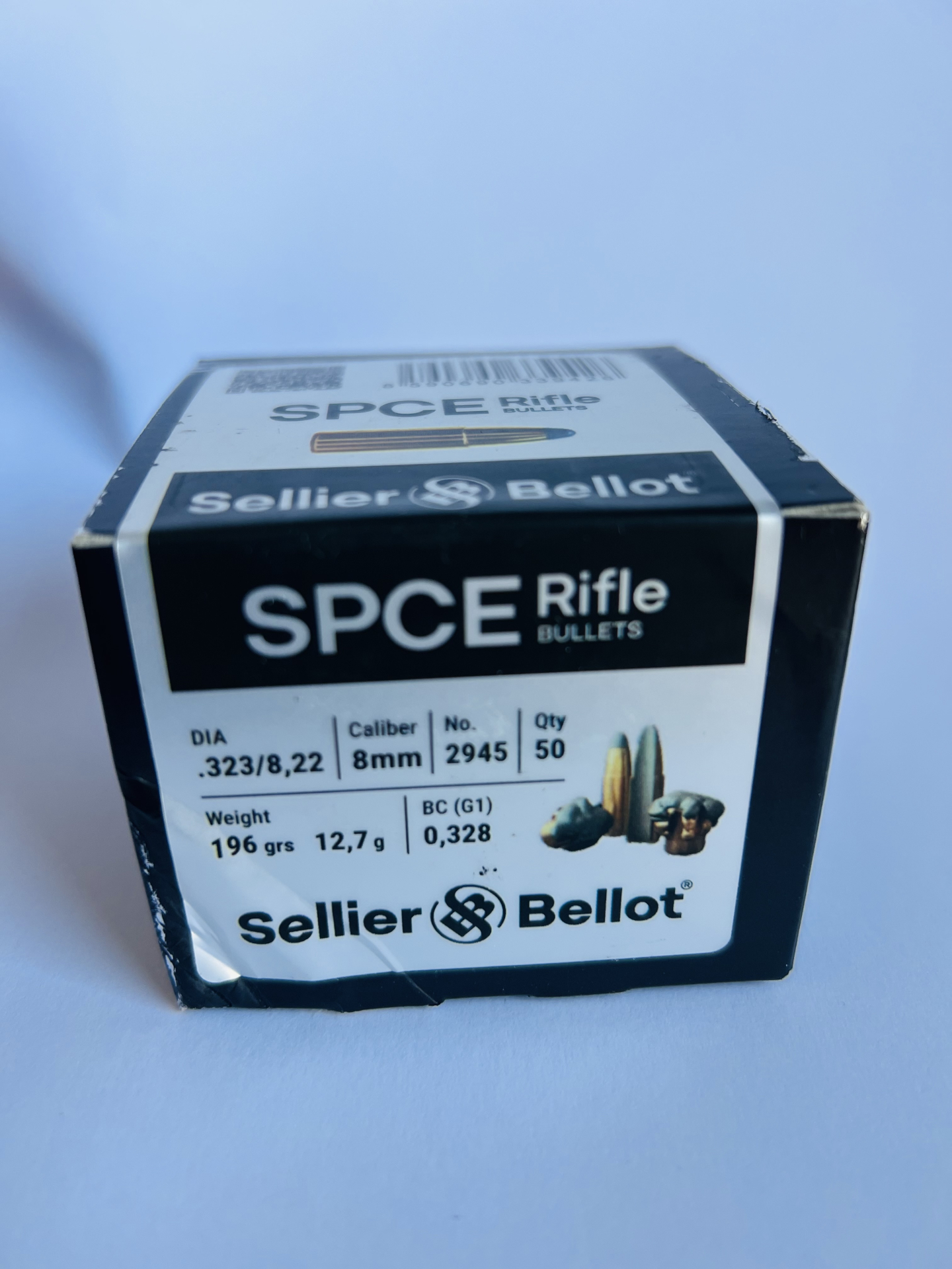 Sellier & Bellot Geschosse .323 196grs SPCE Scharfrand Teilmantel 8x57IS 8x60S 8x64S 2945 – Bild 1