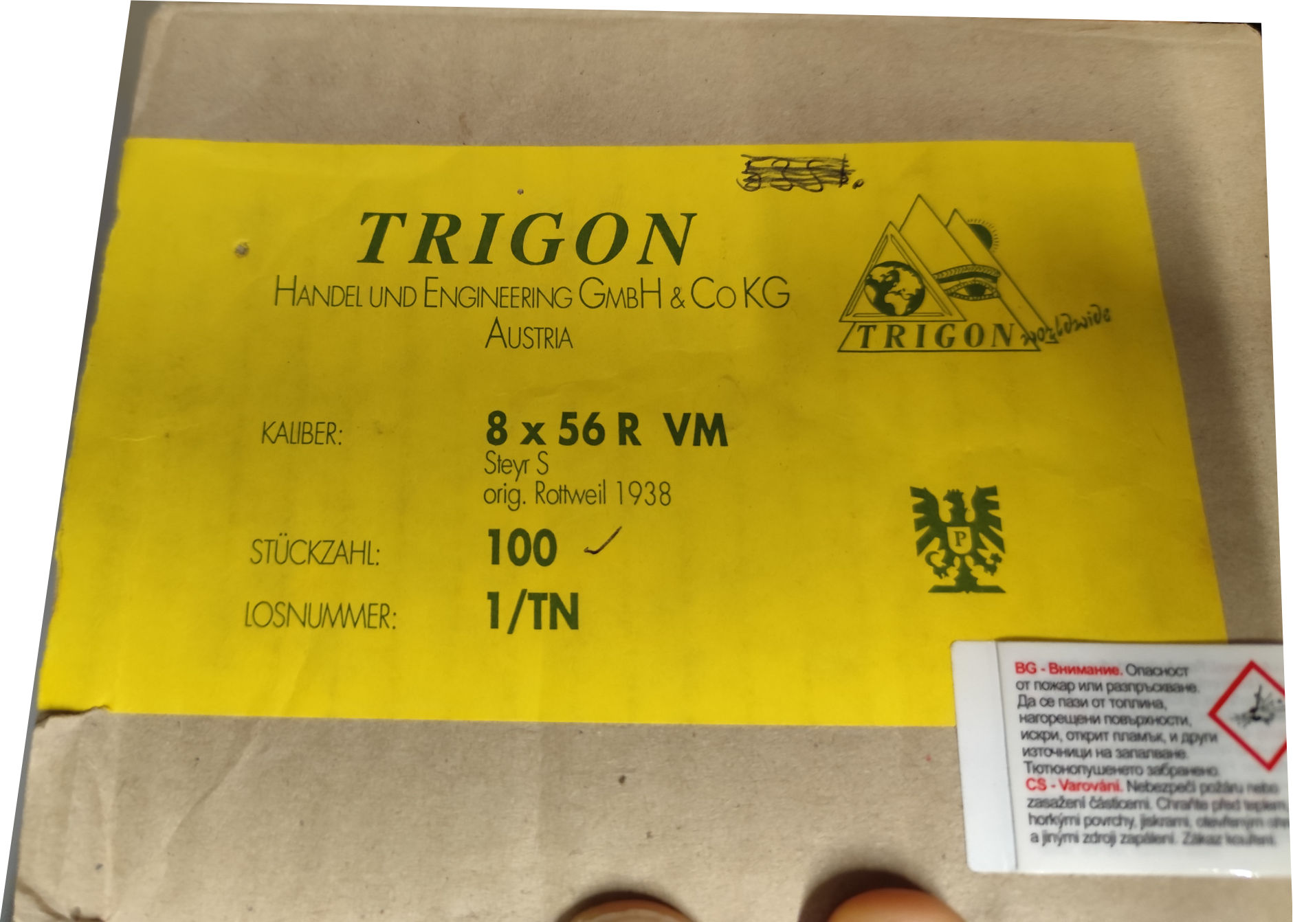100 Patronen, 8x56R , Mannlicher – Bild 1