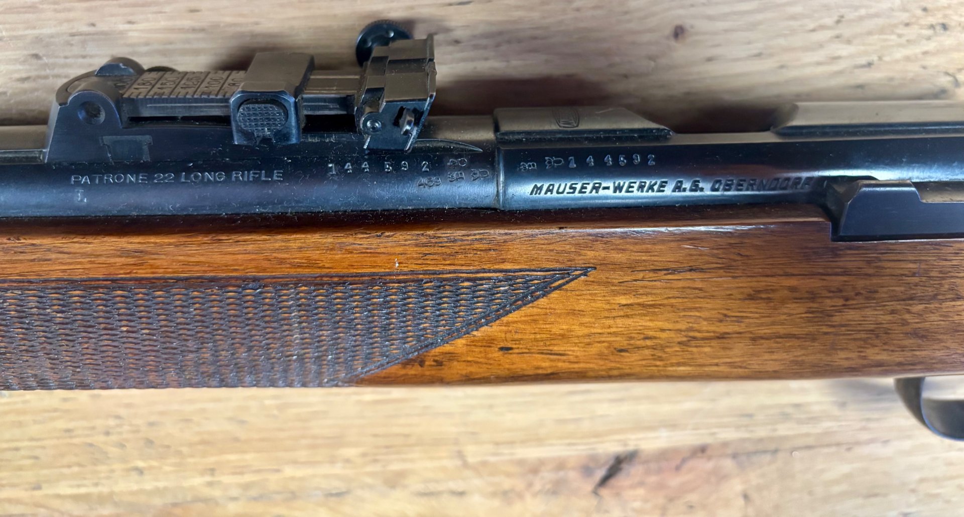 Matchsportgewehr Einzellader Büchse Mauser D.R.P.D.R.G.M. - Kal. .22lr – Bild 6
