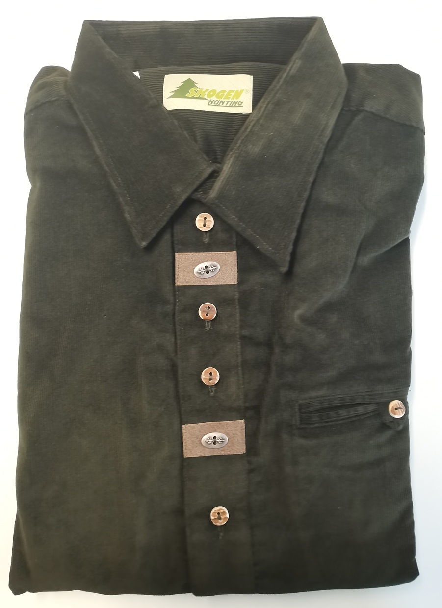Skogen Jagd Baby-Cord Langarmhemd, oliv Gr. 46 ---NEUWARE--- – Bild 1