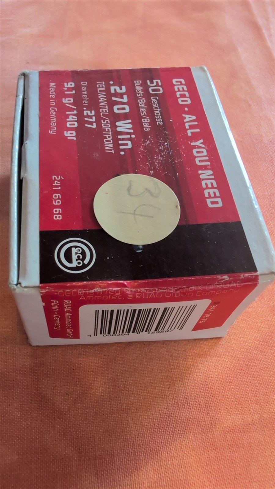 50 Geco Teilmantel Soft Point .270 Win / 140 gr OVP – Bild 1