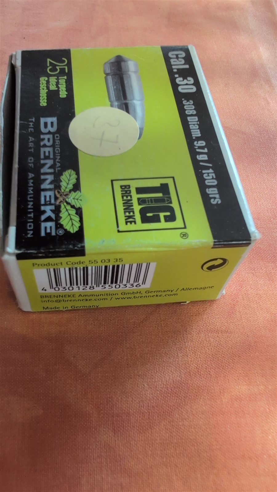 25 Brenneke TIG Geschosse .30 / 150 gr OVP – Bild 1