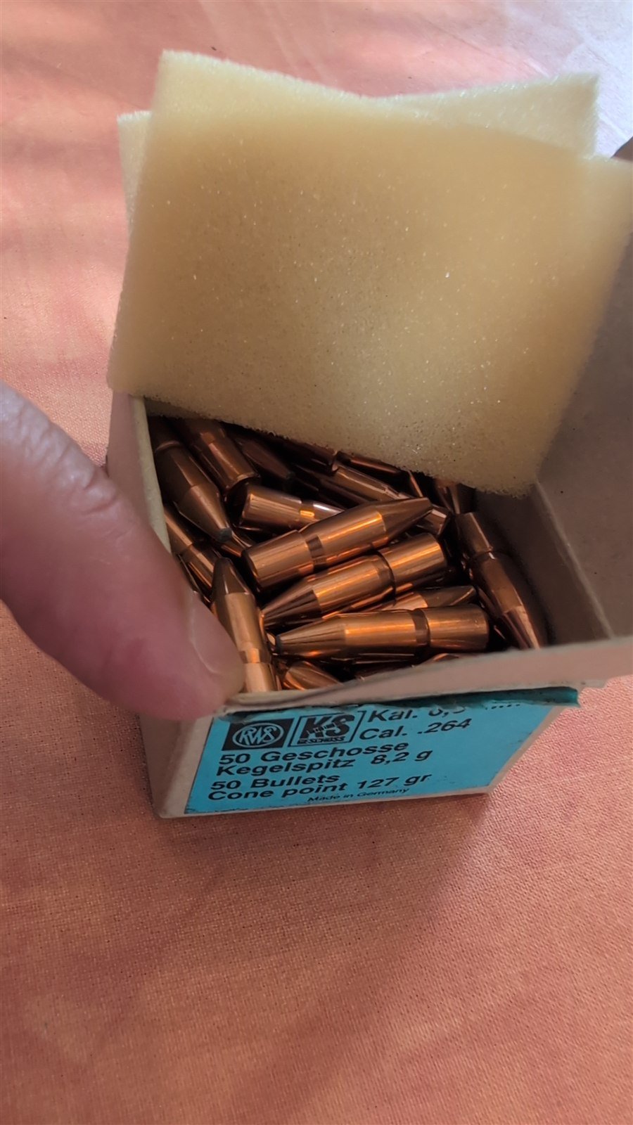 RWS KS Geschosse, Kal. 6,5 mm, 127 gr. (8,2 g), 50 Stück. – Bild 1