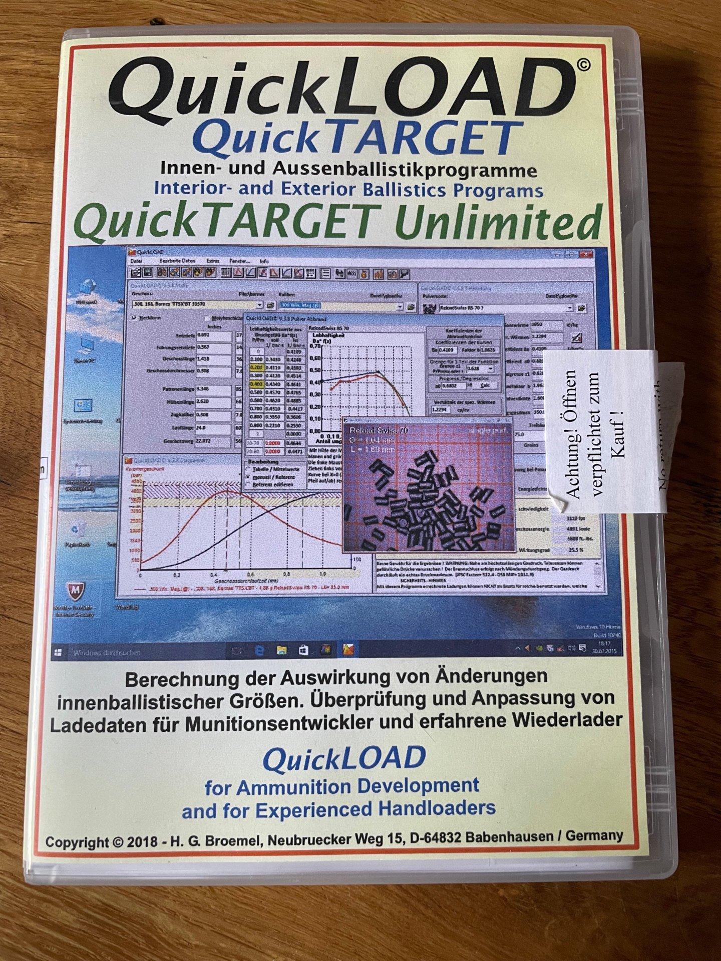 QuickLOAD Wiederlade-Software – imagem 1