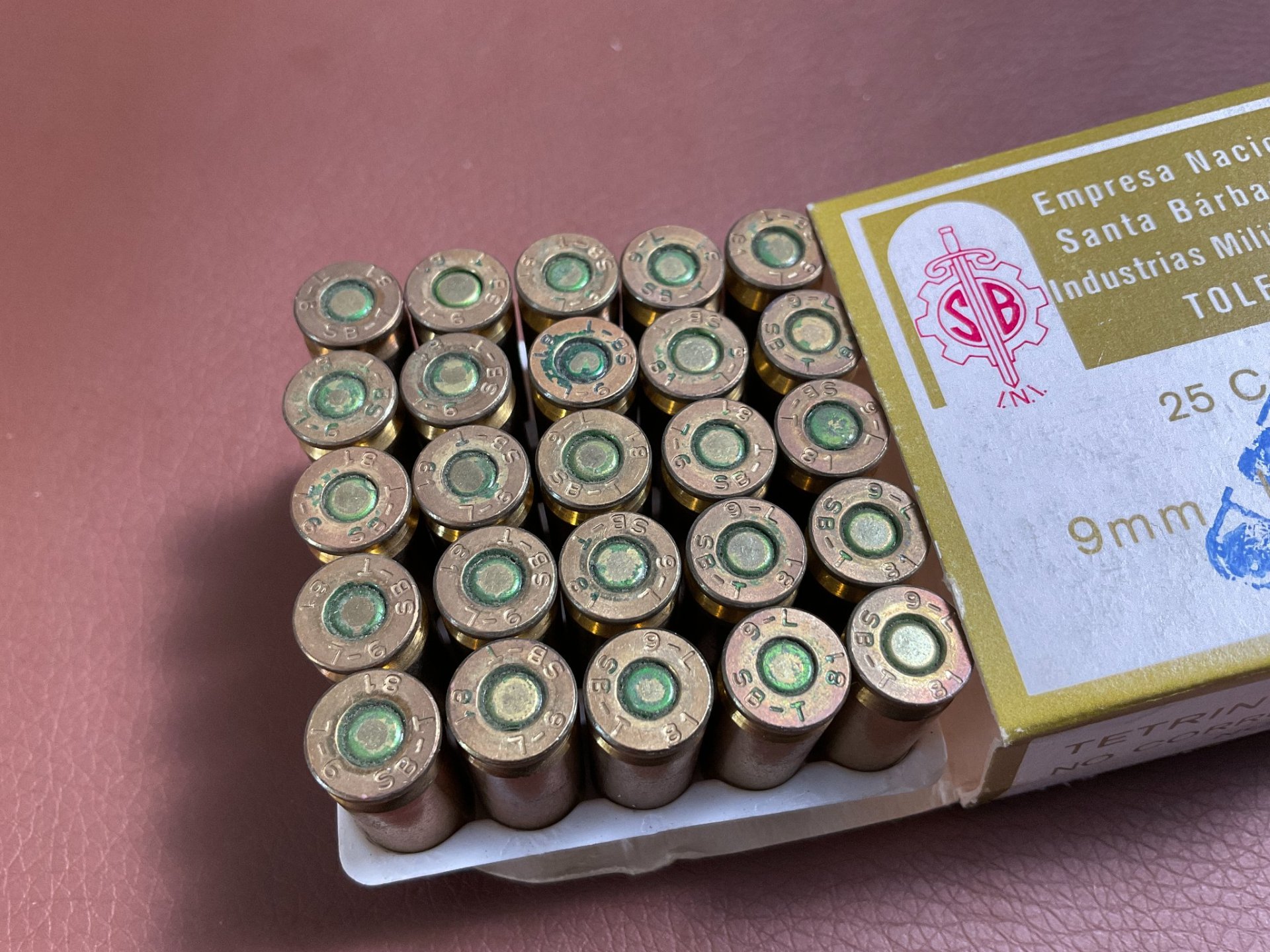 25 Stück 9mmLargo 9x23 Munition – Bild 2