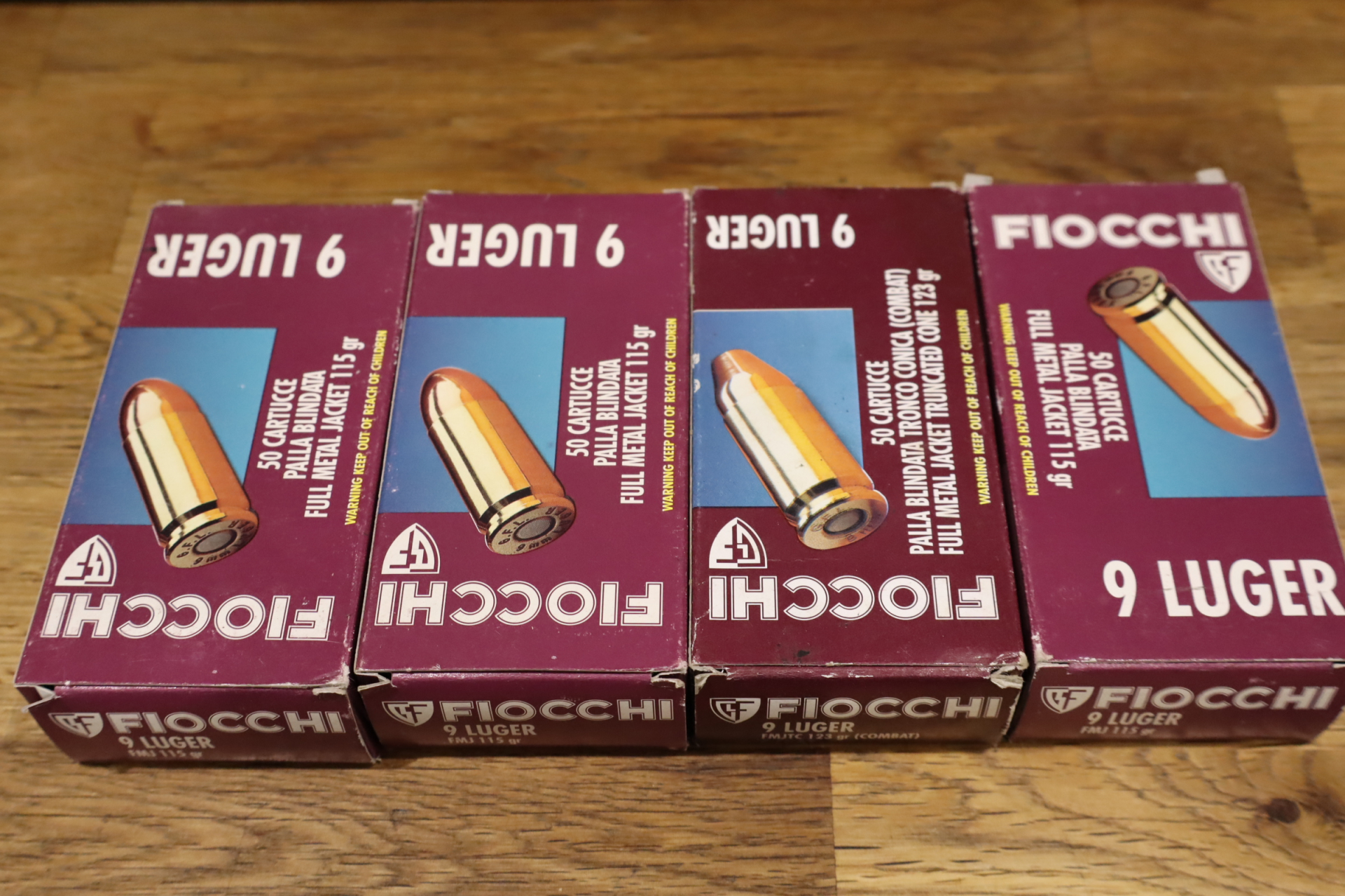 Konvolut 180 Schuss Kal. 9mm Para ovp Fiocchi – Bild 1