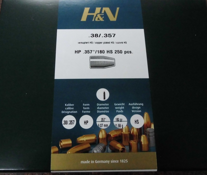 Geschosse H&N .38/.357 HP 180gr – zdjęcie 1