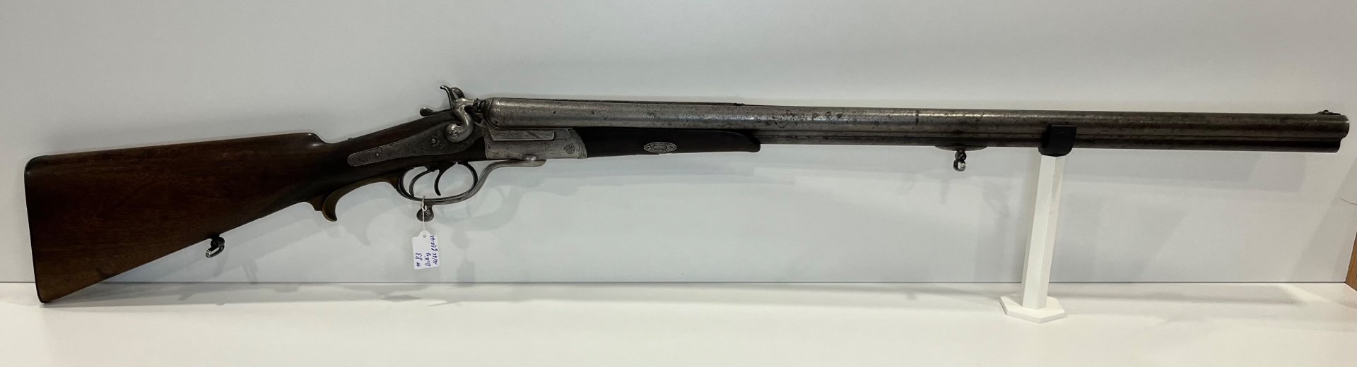 Historischer Hahndrilling mit Roux-Verschluss – Kal. 8x57 IR & 16/65 – Suhler Fertigung um 1910 – Bild 2