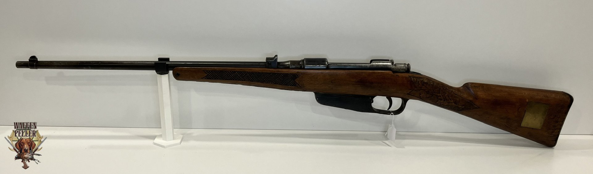 Jagdlich umgebauter Carcano Mod. 1891/38 (R.E. Terni 1940) – Kaliber 6,5x52 Carcano – Bild 1