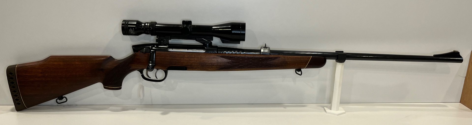 Steyr Mannlicher Mod. S – Kal. 9,3x64 – Deutscher Stecher – inkl. Tasco 3-9x40 auf Schwenkmontage – Bild 2