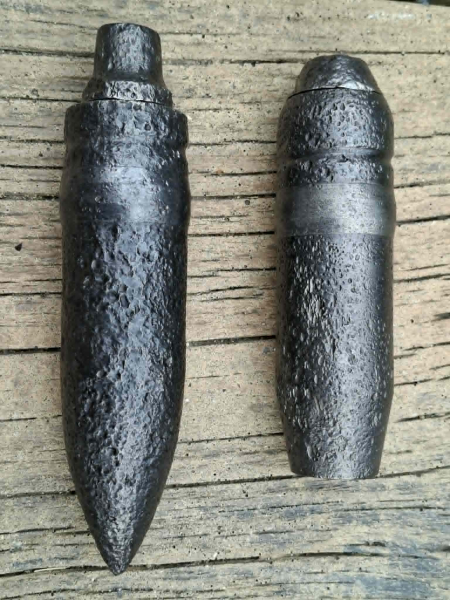 2 x DEKO 4 cm KM Flak Splitter und Pz.Gr - ORIGINAL WW 2 – Bild 5