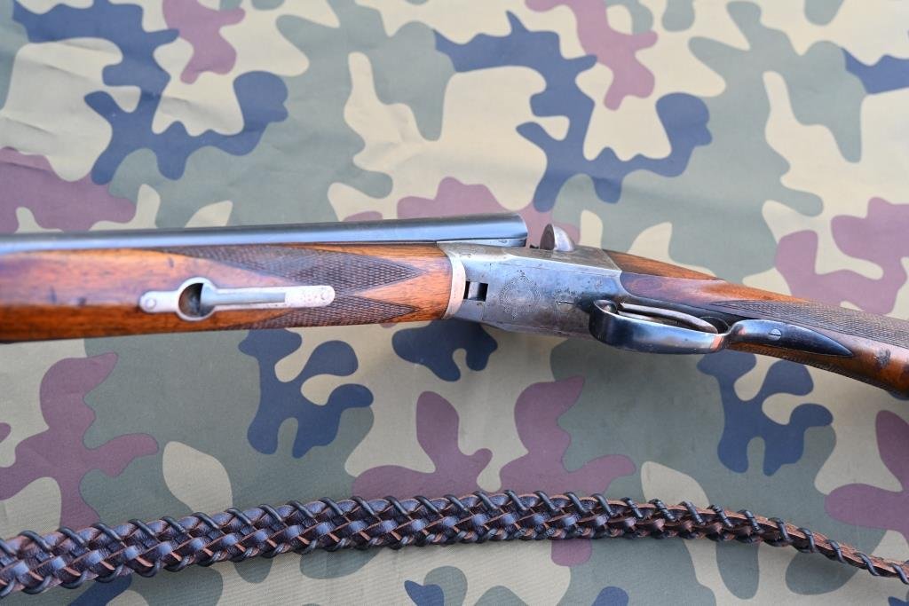 Flinte Jagdgewehr Doppelflinte Querflinte Sauer & Sohn Kal. 12/70, Bj. 1953 – Bild 3