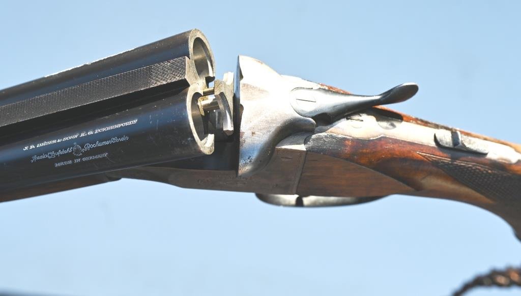 Flinte Jagdgewehr Doppelflinte Querflinte Sauer & Sohn Kal. 12/70, Bj. 1953 – Bild 4
