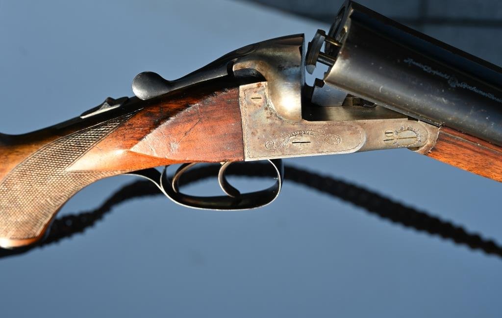 Flinte Jagdgewehr Doppelflinte Querflinte Sauer & Sohn Kal. 12/70, Bj. 1953 – Bild 6