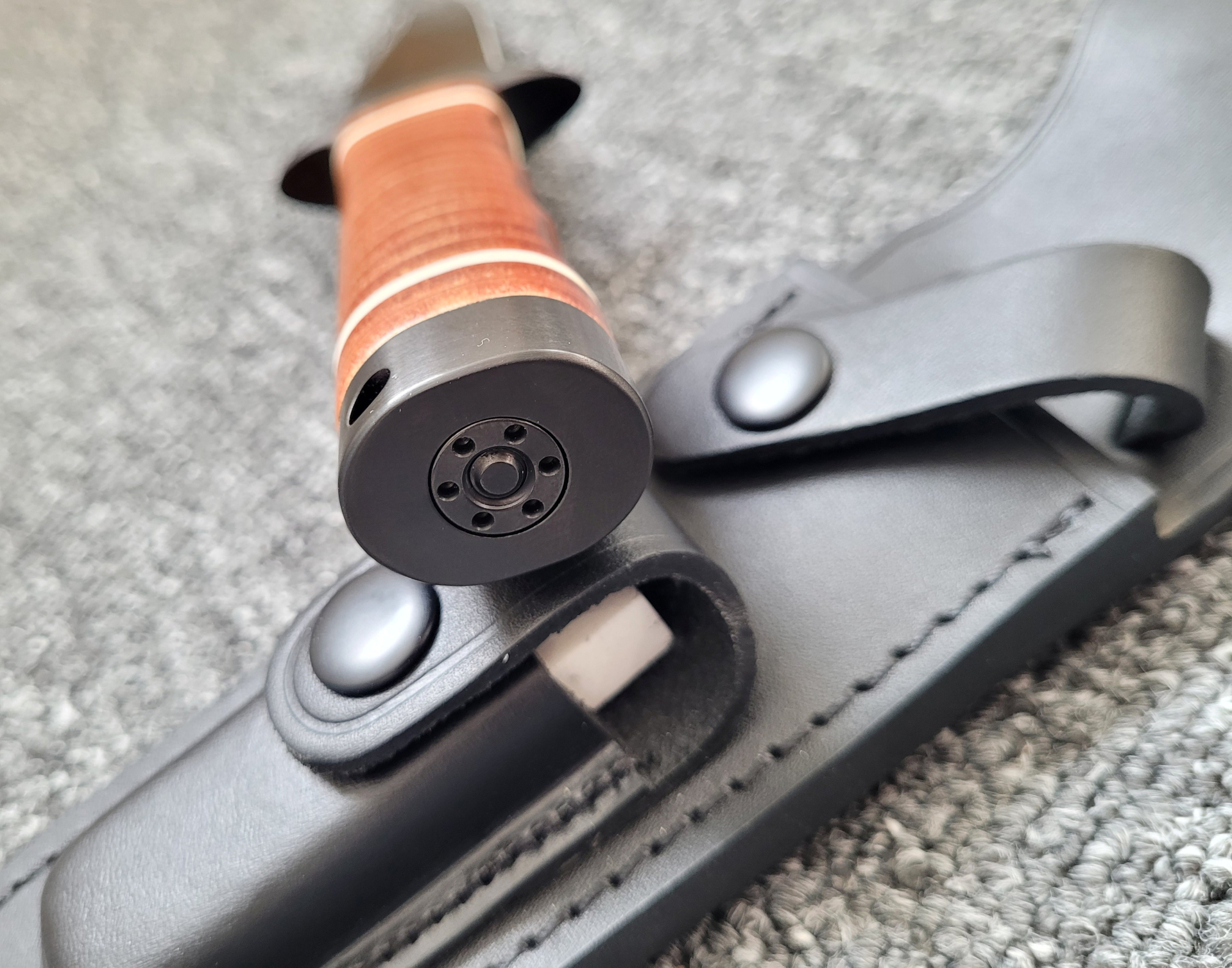 SOG Bowie 2.0 (S1T-L), Messer, neu, Ledergriff/Lederscheide. „Vietnam Bowie“ – Bild 6