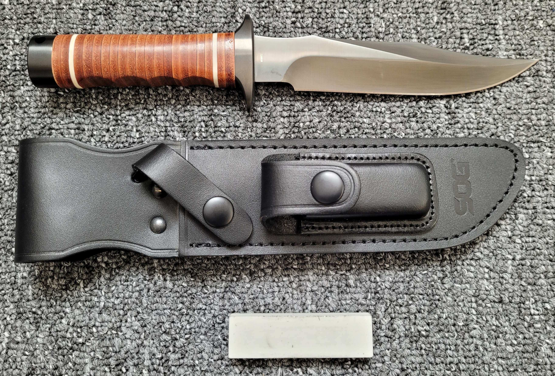 SOG Bowie 2.0 (S1T-L), Messer, neu, Ledergriff/Lederscheide. „Vietnam Bowie“ – Bild 1