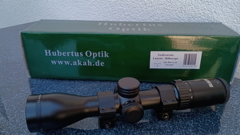 Akah 1,5-6x42 Abs.4 Leuchtpunkt - kein Hawke, ddoptics oder Zeiss – Bild 1