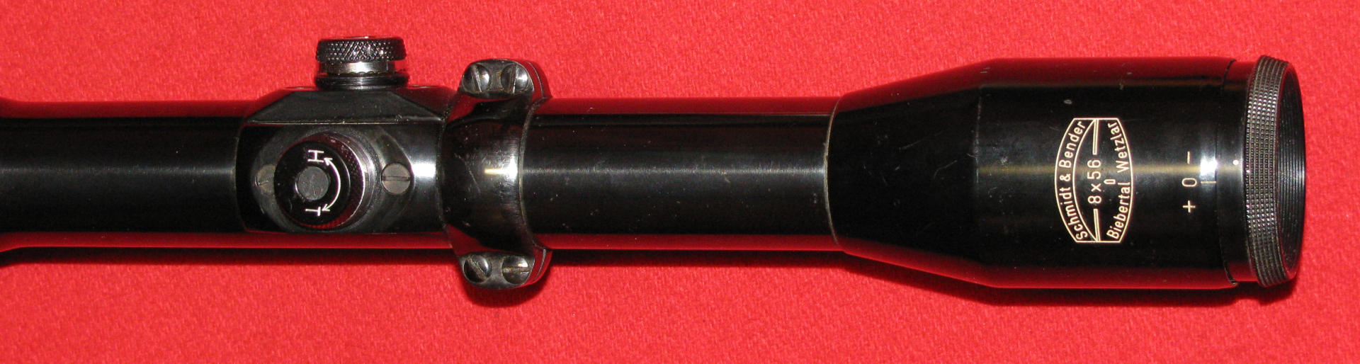 ZF / Zielfernrohr / Stahlglas , ein Schmidt & Bender 8 x 56 mit dem Absehen 1 – Bild 3