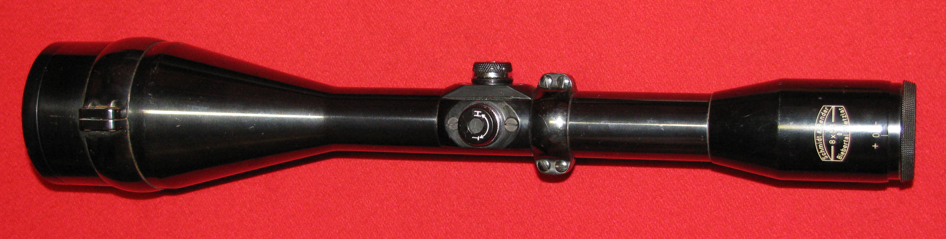 ZF / Zielfernrohr / Stahlglas , ein Schmidt & Bender 8 x 56 mit dem Absehen 1 – Bild 2