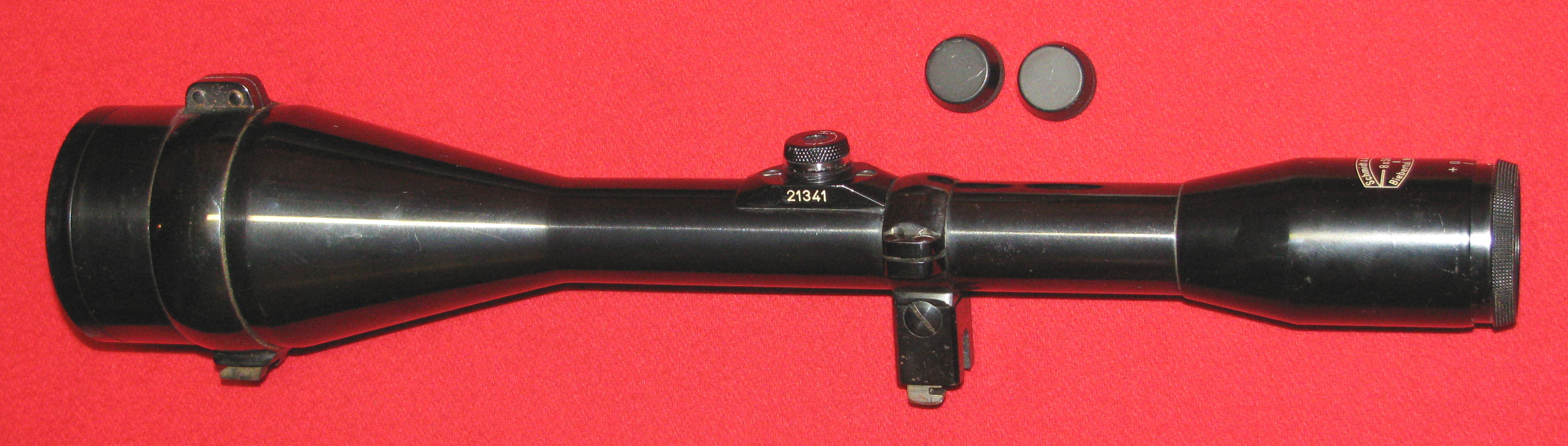 ZF / Zielfernrohr / Stahlglas , ein Schmidt & Bender 8 x 56 mit dem Absehen 1 – Bild 1