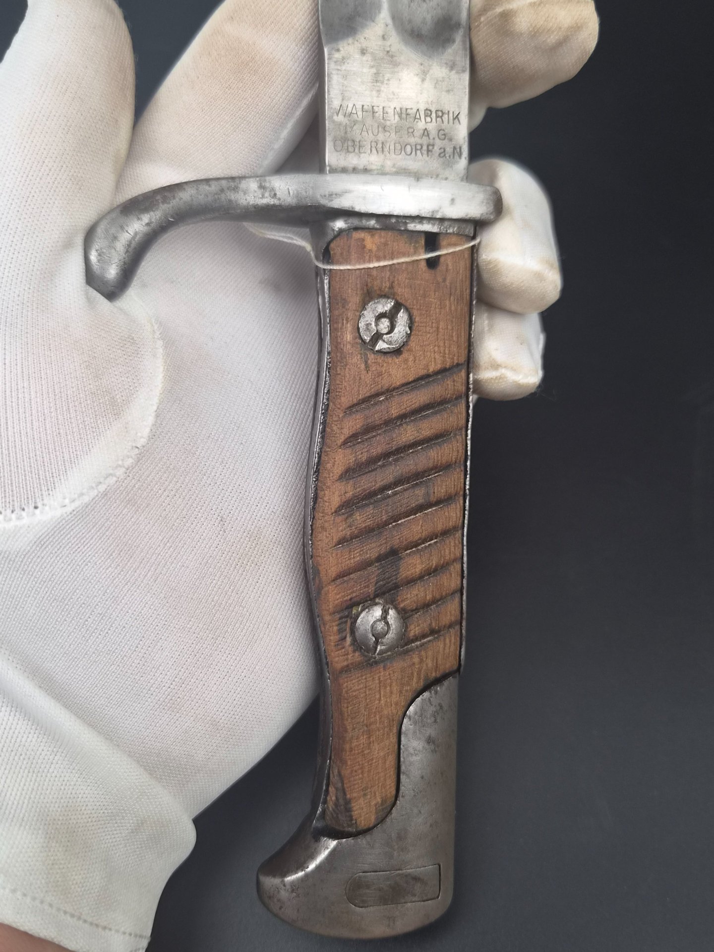 Seitengewehr 98/05 neuer Art mit Feuerschutzblech, gekürzt – Bild 4