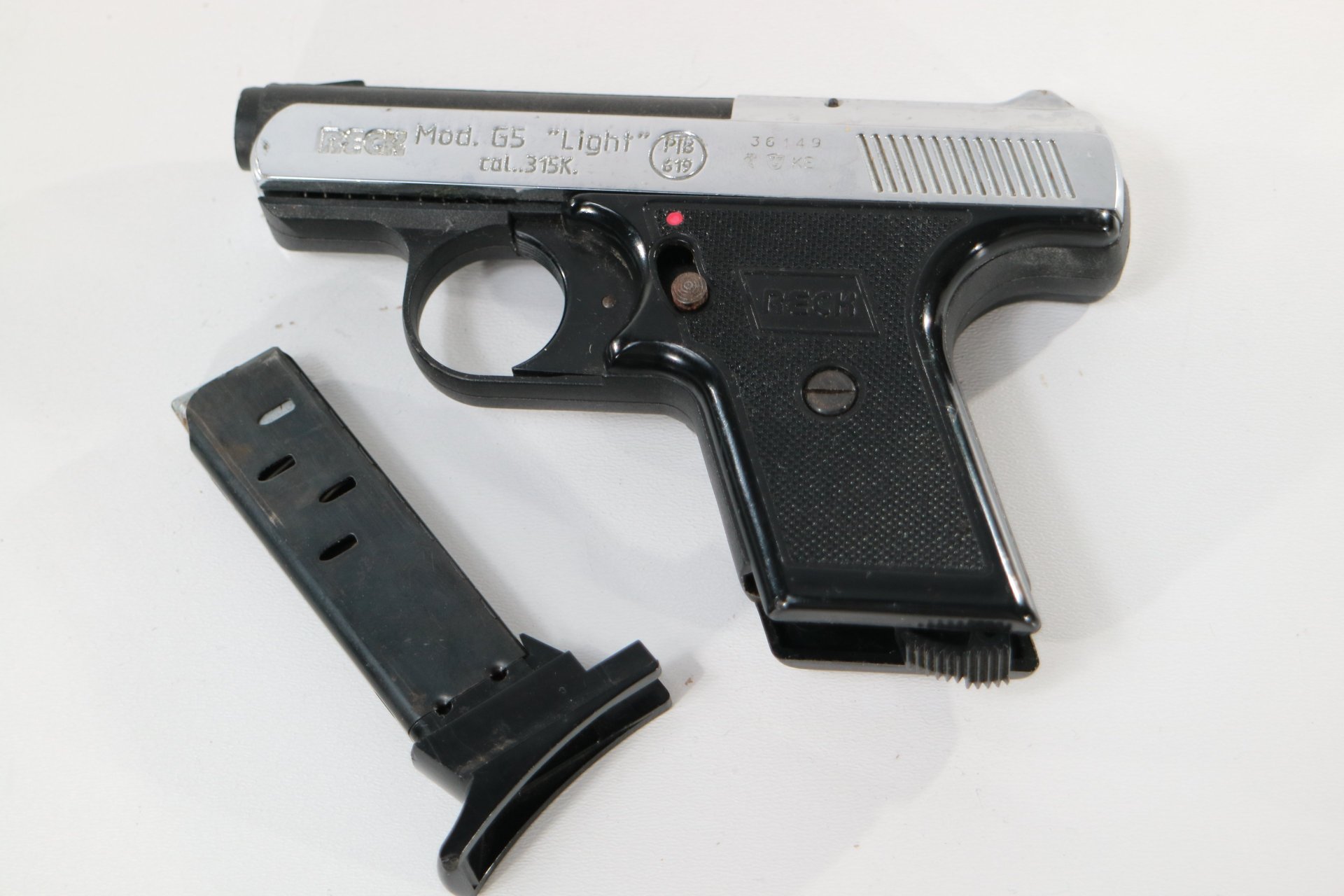 Titel: RECK Mod. G5 Light Schreckschusspistole .315 Knall PTB 619 mit Magazin – Bild 6
