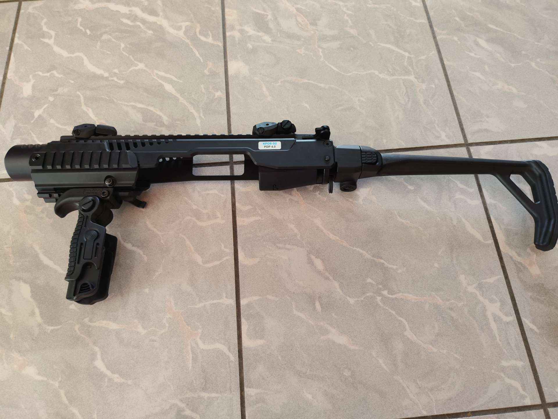 Anschlagschaft FAB Defense KPOS G2 für Walther PDP 4.0 Compact in UZI Style NEU – Bild 2