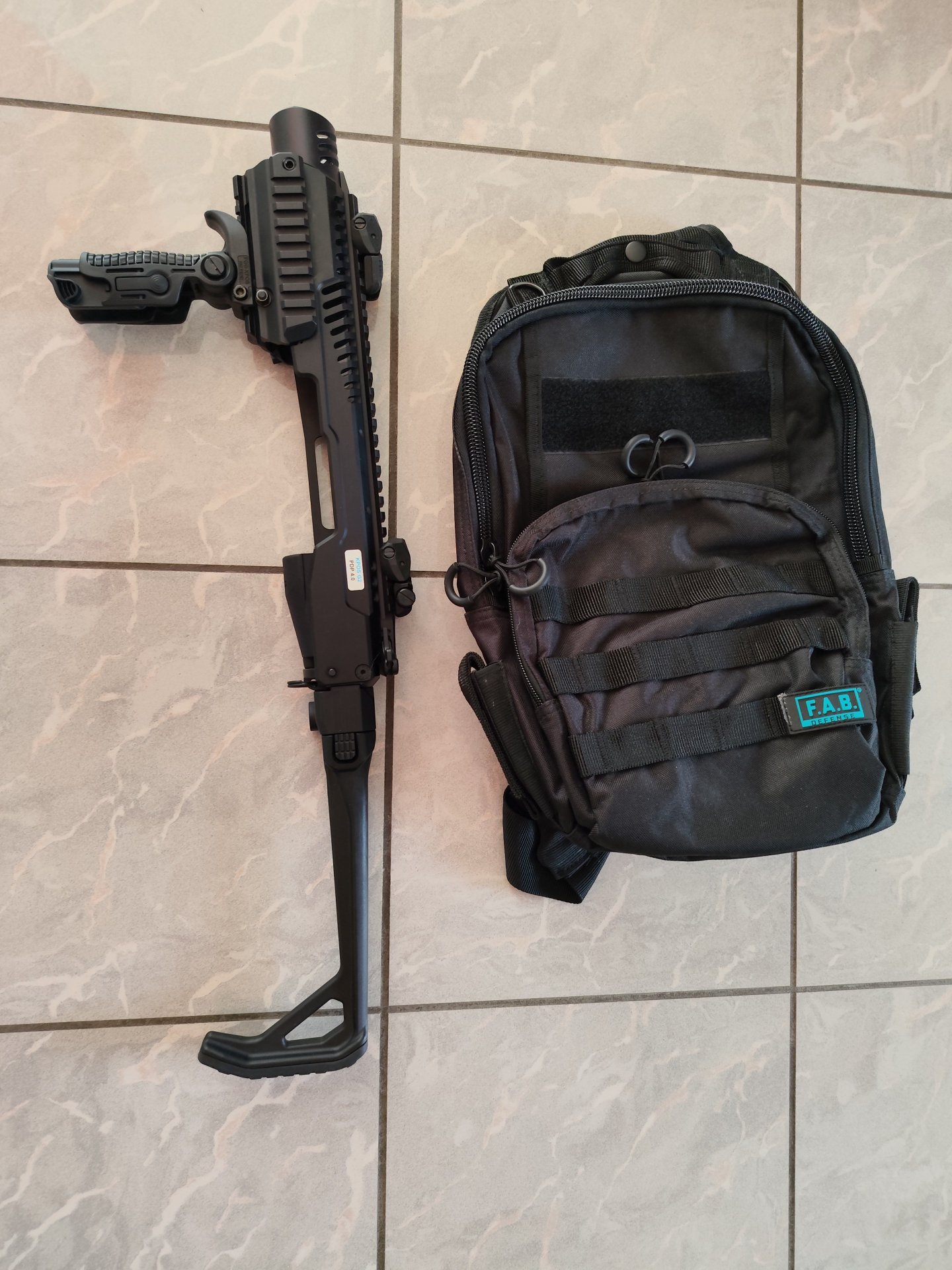 Anschlagschaft FAB Defense KPOS G2 für Walther PDP 4.0 Compact in UZI Style NEU – Bild 1