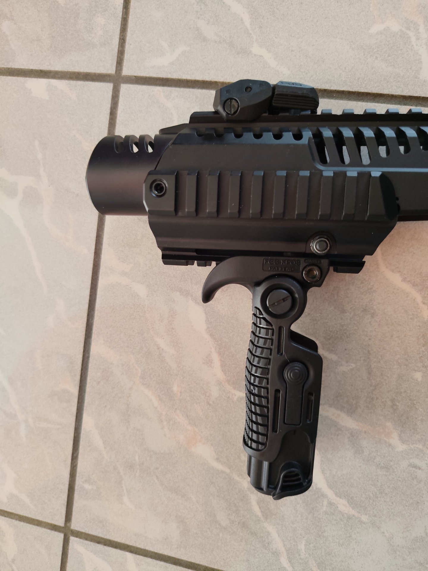 Anschlagschaft FAB Defense KPOS G2 für Walther PDP 4.0 Compact in UZI Style NEU – Bild 4